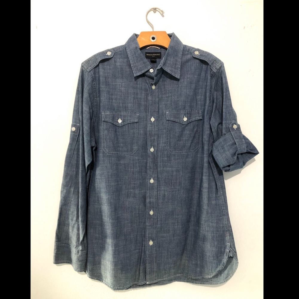 “Banana Republic” casual button down shirt.